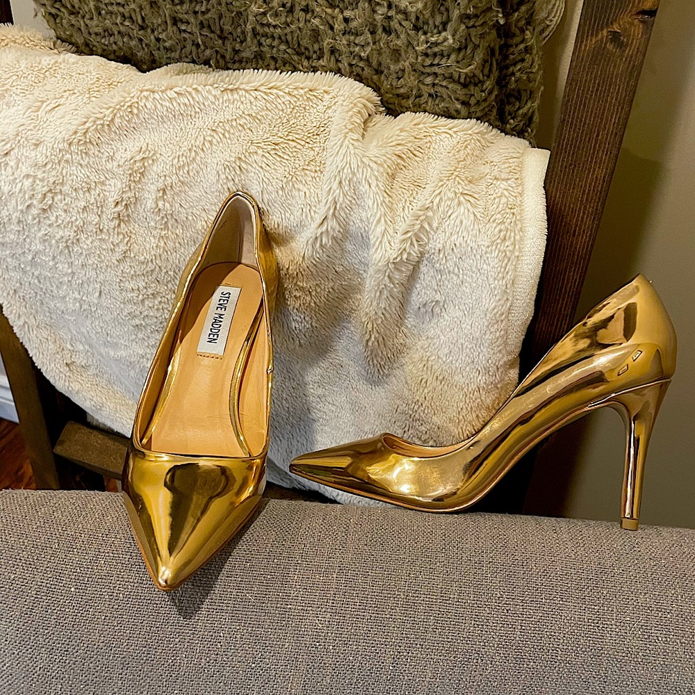 New metallic Steve Madden heels